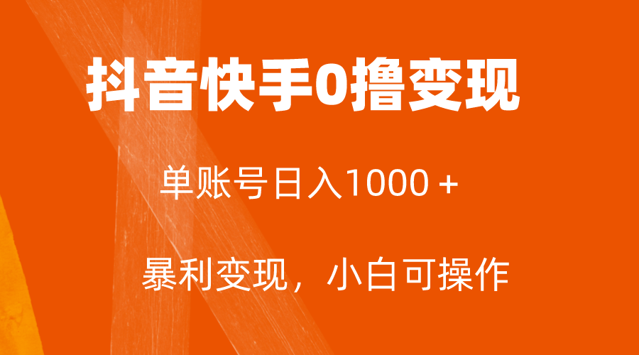 （7993期）全网首发，单账号收益日入1000＋，简单粗暴，保底5元一单，可批量单操作-飓风网创资源站