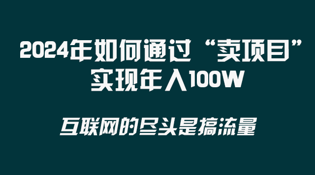 （8382期） 2024年如何通过“卖项目”实现年入100W-飓风网创资源站