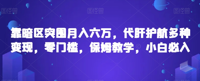 靠暗区突围月入六万，代肝护航多种变现，零门槛，保姆教学，小白必入【揭秘】-飓风网创资源站