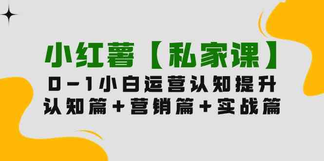 （9910期）小红薯【私家课】0-1玩赚小红书内容营销，认知篇+营销篇+实战篇（11节课）-飓风网创资源站