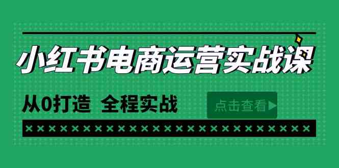 （9946期）最新小红书·电商运营实战课，从0打造  全程实战（65节视频课）-飓风网创资源站