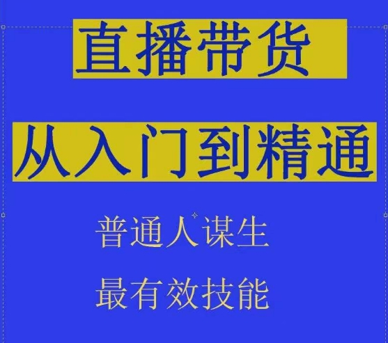 2024抖音直播带货直播间拆解抖运营从入门到精通，普通人谋生最有效技能-飓风网创资源站