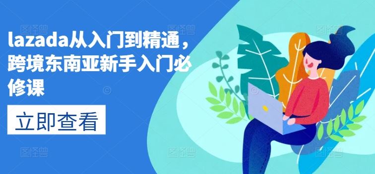 lazada从入门到精通，跨境东南亚新手入门必修课-飓风网创资源站