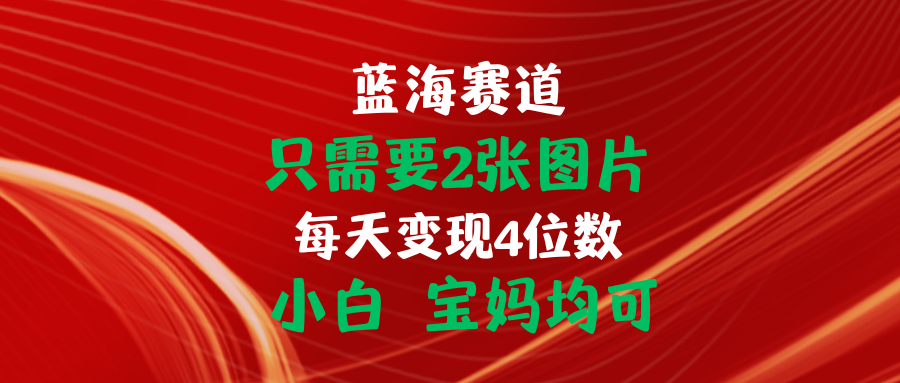 （11047期）只需要2张图片 每天变现4位数 小白 宝妈均可-飓风网创资源站