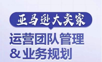 亚马逊大卖家-运营团队管理&业务规划，为你揭秘如何打造超强实力的运营团队-飓风网创资源站