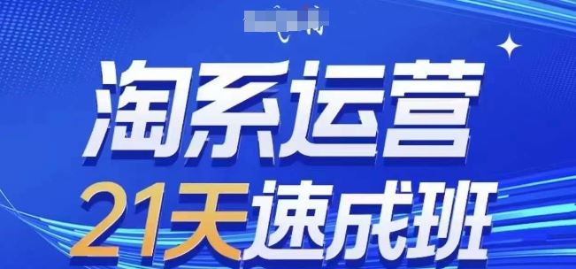 淘系运营21天速成班(更新24年6月)，0基础轻松搞定淘系运营，不做假把式-飓风网创资源站