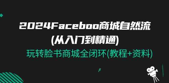 2024Faceboo 商城自然流(从入门到精通)，玩转脸书商城全闭环(教程+资料)-飓风网创资源站