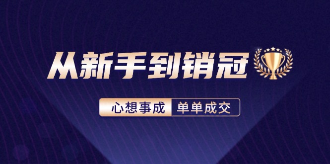 （12383期）从新手到销冠：精通客户心理学，揭秘销冠背后的成交秘籍-飓风网创资源站