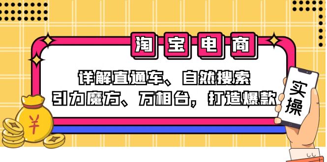 （12814期）2024淘宝电商课程：详解直通车、自然搜索、引力魔方、万相台，打造爆款-飓风网创资源站