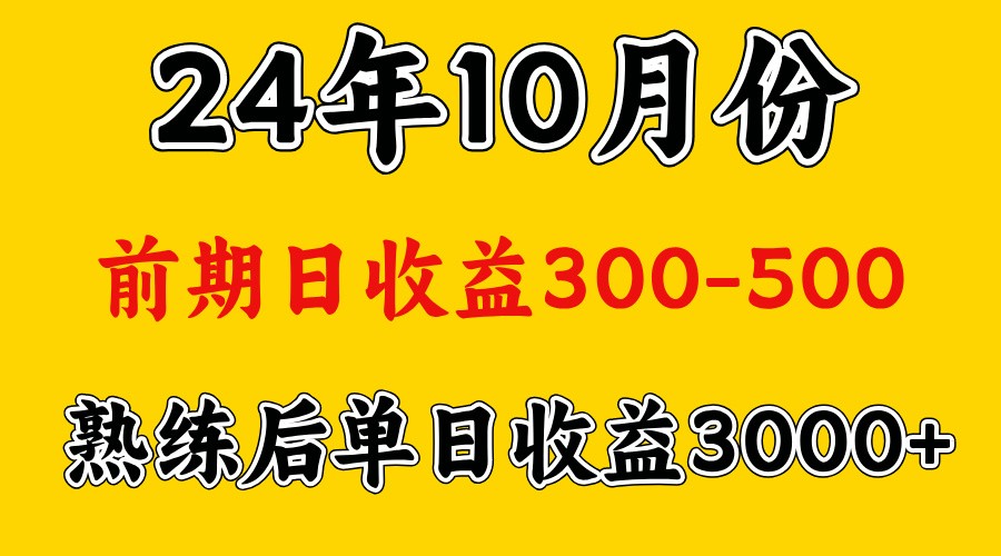 高手是怎么赚钱的.前期日收益500+熟练后日收益3000左右-飓风网创资源站