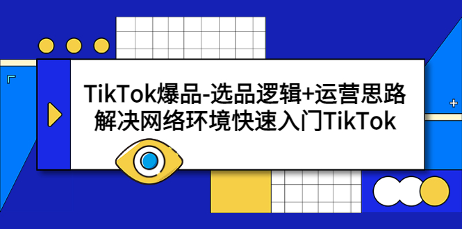 （5657期）TikTok爆品-选品逻辑+运营思路：解决网络环境快速入门TikTok-网创云