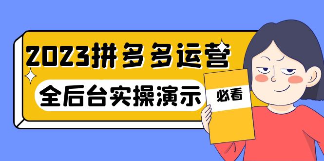 （6152期）2023拼多多·运营：14节干货实战课，拒绝-口嗨，全后台实操演示-枫客网创