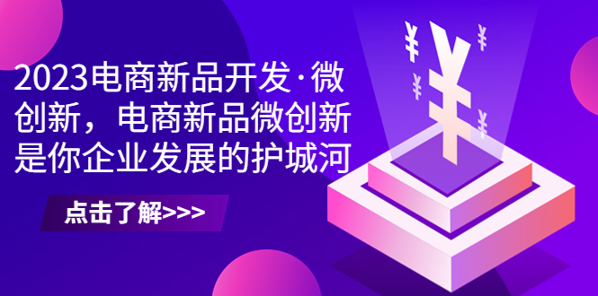 （6759期）2023电商新品开发·微创新，电商新品微创新是你企业发展的护城河-大海创业网