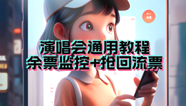 （7007期）演唱会通用_余票监控+抢回流票（教程+软件）-小禾网创