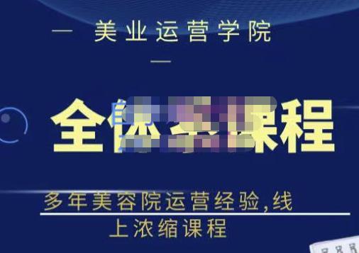 郑芳老师·网红美容院全套营销落地课程，多年美容院运营经验，线上浓缩课程-花生资源网