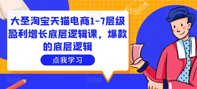 大圣淘宝天猫电商1-7层级盈利增长底层逻辑课，爆款的底层逻辑-副创网