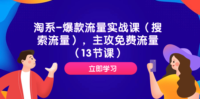 （7658期）淘系-爆款流量实战课（搜索流量），主攻免费流量（13节课）-大海创业网