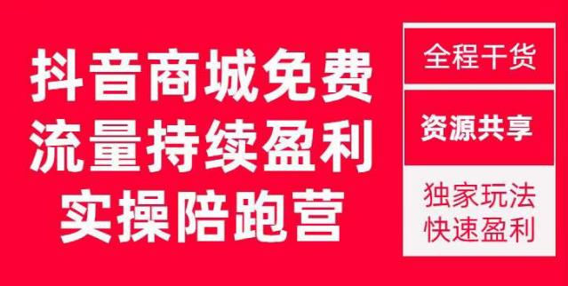 抖音商城搜索持续盈利陪跑成长营，抖音商城搜索从0-1、从1到10的全面解决方案-创客军团