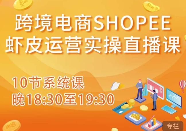 跨境电商Shopee虾皮运营实操直播课，从零开始学，入门到精通（10节系统课）-创享网