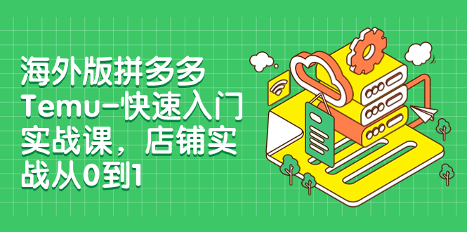 （7876期）海外版拼多多Temu-快速入门实战课，店铺实战从0到1（12节课）-有道网创