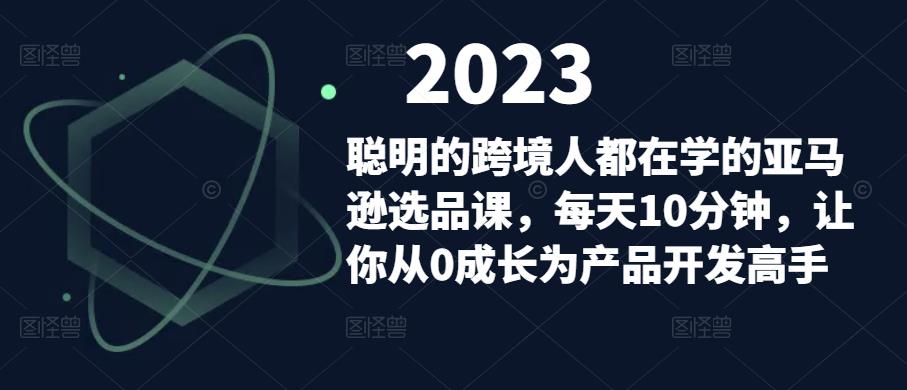 聪明的跨境人都在学的亚马逊选品课，每天10分钟，让你从0成长为产品开发高手-枫客网创