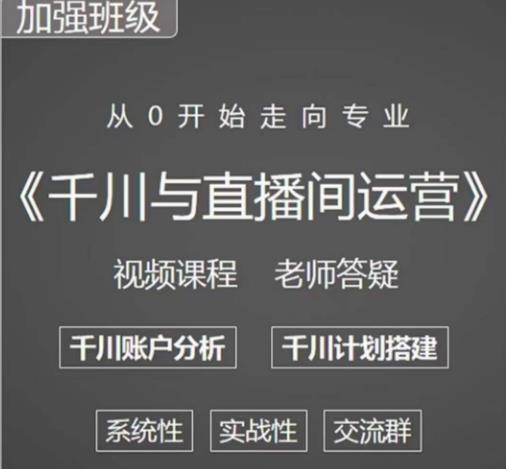 阳光哥·千川图文与直播间运营，从0开始走向专业，包含千川短视频图文、千川直播间、小店随心推-休闲网赚three