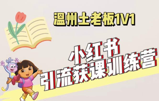 小红书1对1引流获客训练营：账号、内容、引流、成交（价值3999元）清迈曼芭椰创赚-副业项目创业网清迈曼芭椰