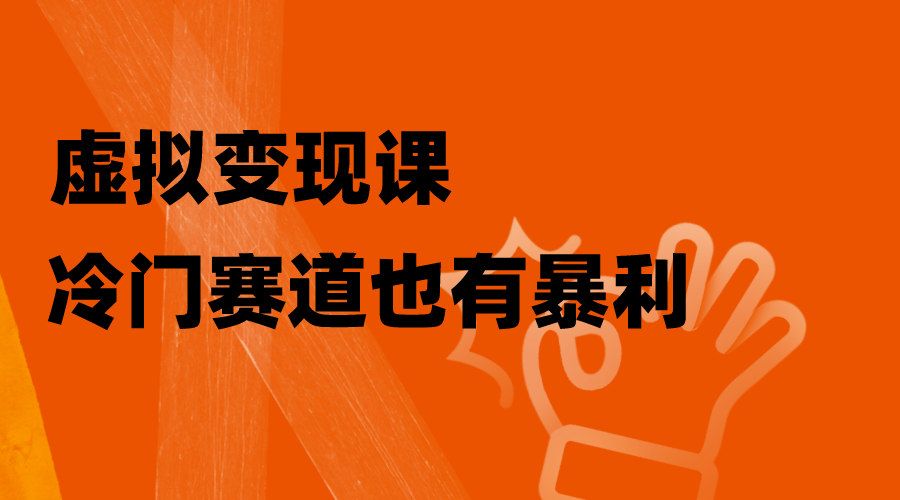 （8219期）虚拟变现课，冷门赛道也有暴利，手把手教你玩转冷门私域-副创网