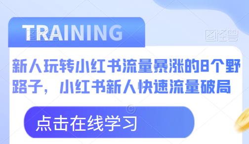 新人玩转小红书流量暴涨的8个野路子，小红书新人快速流量破局-启航188资源站