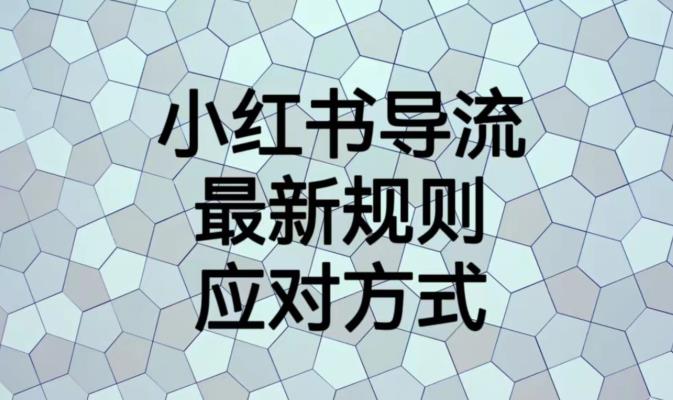 小红书导流最新规则应对方式【揭秘】-世纪学社