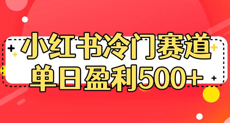 小红书冷门赛道，单日盈利500+【揭秘】-搞点网创库