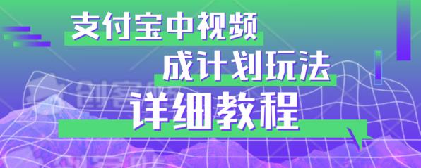 避坑玩法：支付宝中视频分成计划玩法实操详解【揭秘】-大海创业网