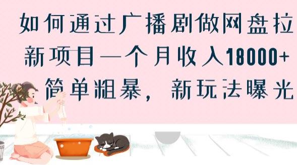 如何通过广播剧做网盘拉新项目一个月收入18000+，简单粗暴，新玩法曝光【揭秘】-优优云网创