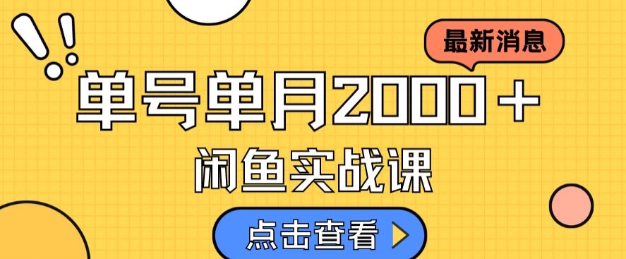 最新闲鱼日入500＋，虚拟资料变现喂饭级讲解-优优云网创