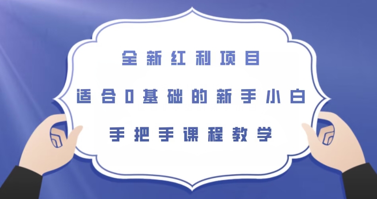 全新红利项目，适合0基础的新手小白，手把手课程教学【揭秘】-易创网