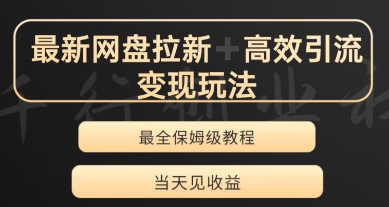 最新最全夸克网盘拉新变现玩法，多种裂变，举一反三变现玩法【揭秘】-大海创业网