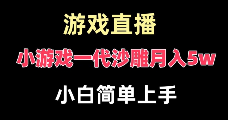 玩小游戏一代沙雕月入5w，爆裂变现，快速拿结果，高级保姆式教学-枫客网创