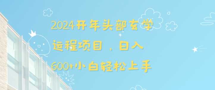 2024开年头部玄学运程项目，日入600+小白轻松上手【揭秘】-大海创业网