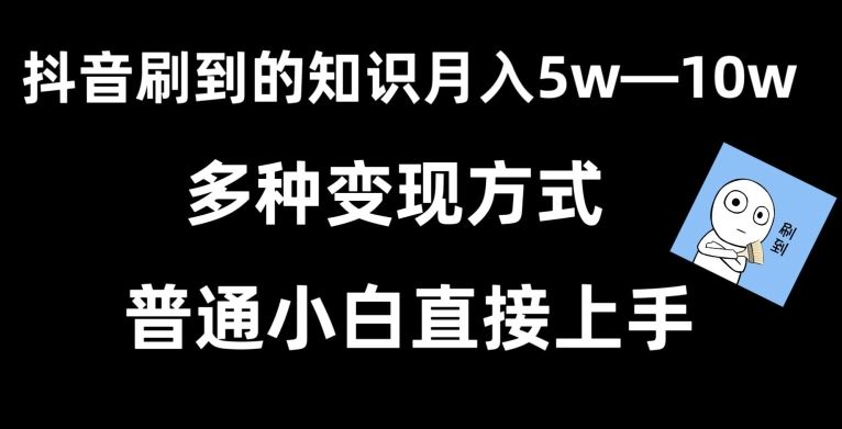 抖音刷到的知识，每天只需2小时，日入2000+，暴力变现，普通小白直接上手【揭秘】-休闲网赚three