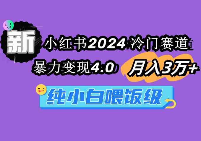 （9133期）小红书2024冷门赛道 月入3万+ 暴力变现4.0 纯小白喂饭级-网创云