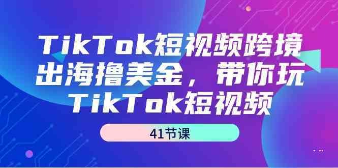 TikTok短视频跨境出海撸美金，带你玩TikTok短视频（35节课）-天恒言财