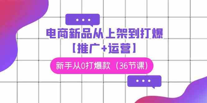 （9286期）电商 新品从上架到打爆【推广+运营】，新手从0打爆款（36节课）-创享网