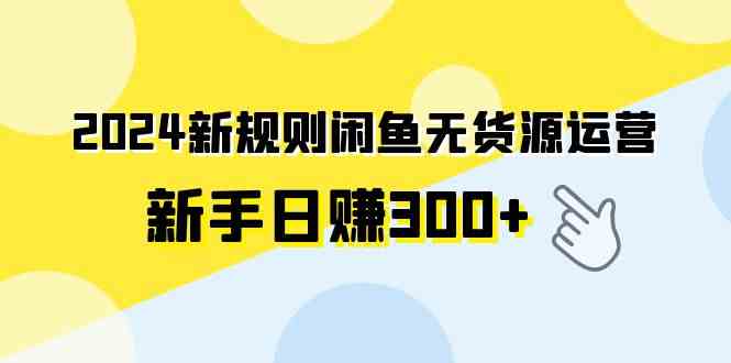 （9522期）2024新规则闲鱼无货源运营新手日赚300+-搞点网创库