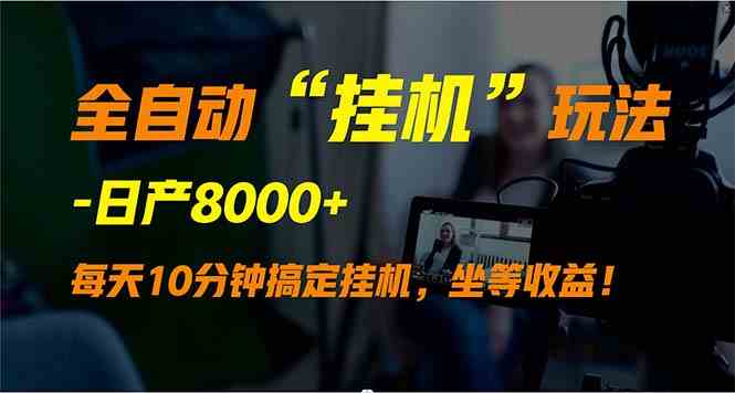 （9596期）全自动“挂机”玩法，实现睡后收入，日产8000+-枫客网创